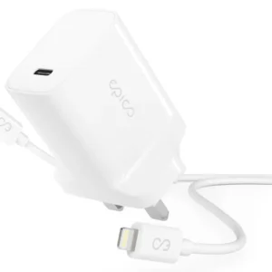 Epico 20W PD latauslaitepaketti tyypin G pistokkeella - valkoinen