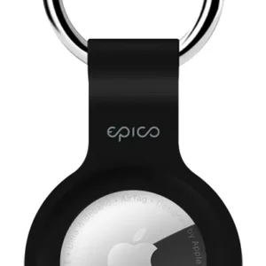 Epico Silicone Case, AirTag -avaimenperä, Musta, Sininen, Punainen, Valkoinen (4kpl)