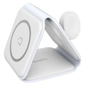 Spello by Epico 3in1 Portable Wireless Charger - white