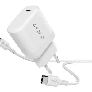 Epico Resolve 30W GaN Charger Bundle with 1.2m USB-C cable - white