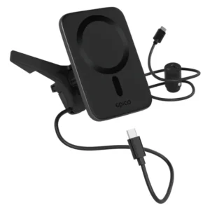 Epico Qi2 Mag+ Ultrathin Langaton Autolaturi 15W - musta