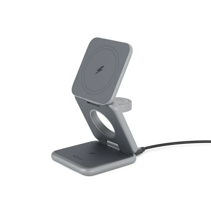 Epico Mag+ Foldable Wireless Charger  MagSafe compatible - space grey