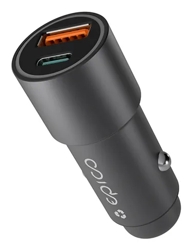 Epico Resolve 38W Dual Car Charger - space grey