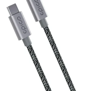 Epico 240W Braided Cable - 2m USB-C to USB-C - space grey