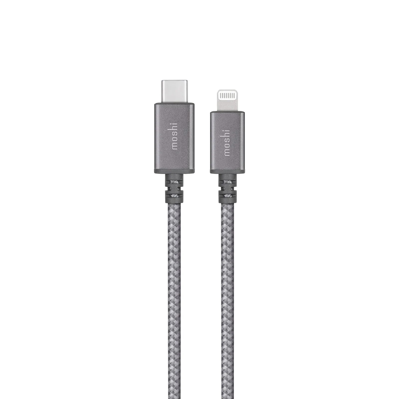 Moshi USB-C - Lightning -kaapeli, 1,2 m, Titaani