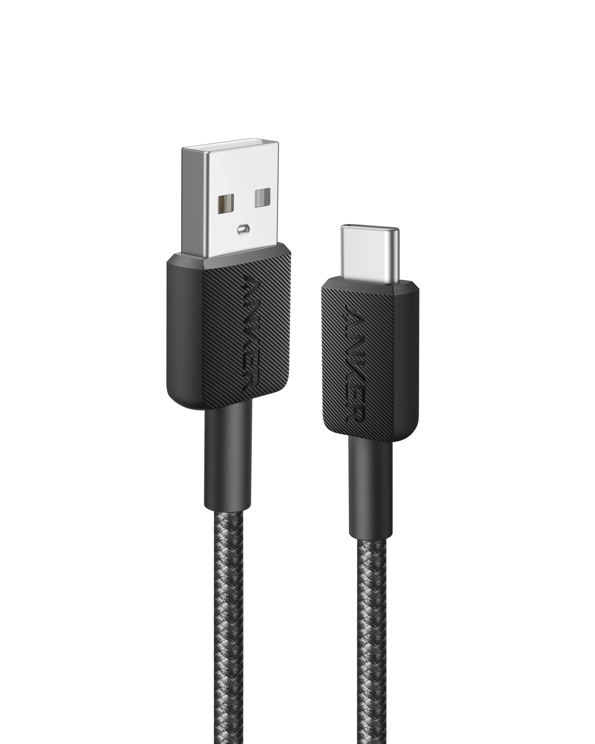 Anker 322 USB-A - USB-C -kaapeli, Musta, 0.9m