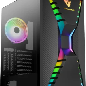 Aerocool Cronus - miditornikotelo, ikkunalla, Musta