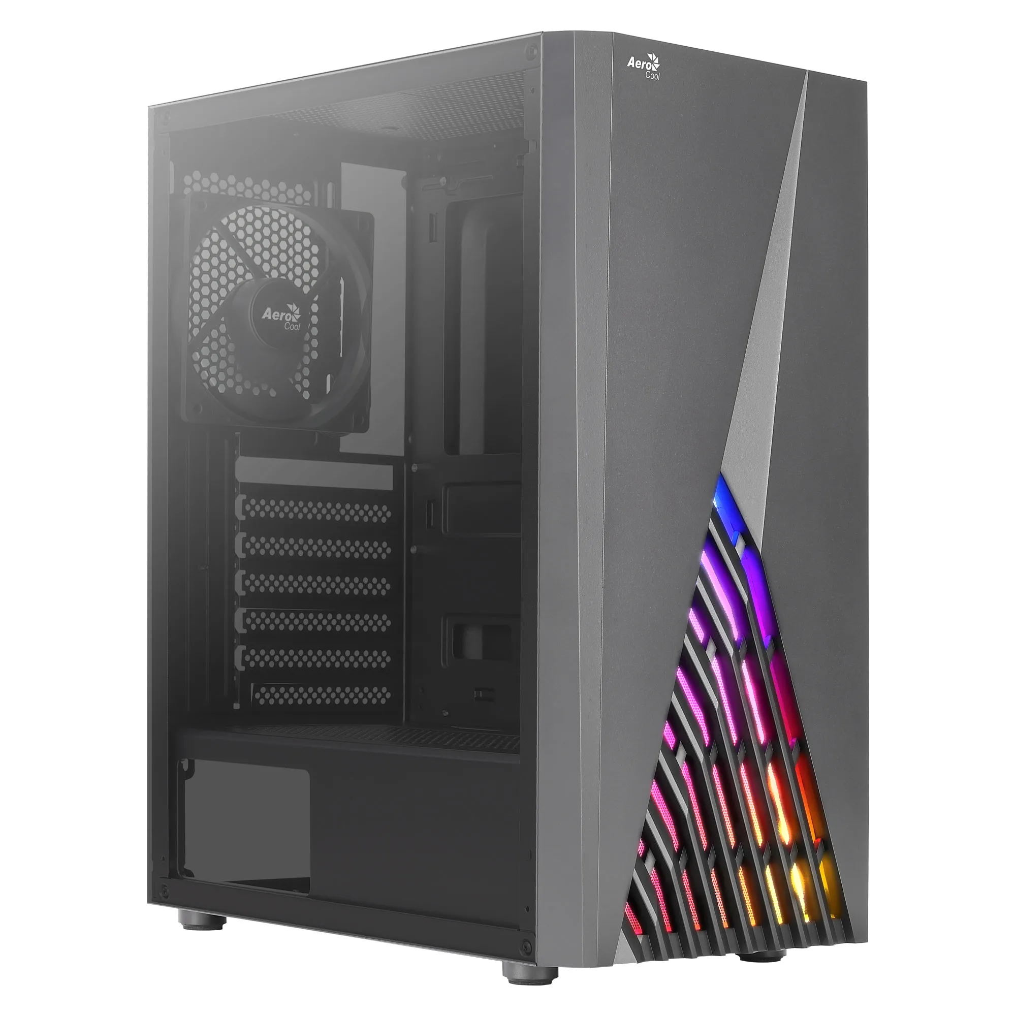 Deltabkv1 Atx Pc Case Rgb Front Full Side Window 12Cm