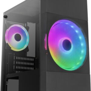 Aerocool Atomic Lite - Mini-tornikotelo, ikkunalla, Musta