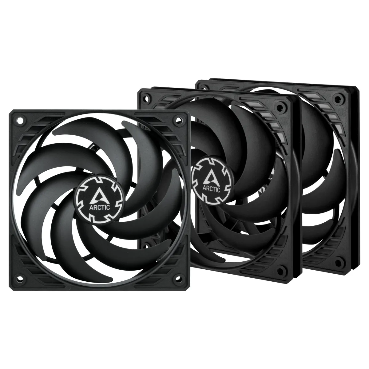 ARCTIC P12 Slim PWM PST Value Pack, 120mm, PWM -tuuletin, 3 pack, musta