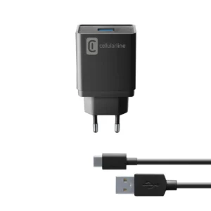 CELLULARLINE USB CHARGER KIT 10W USB-C BLACK