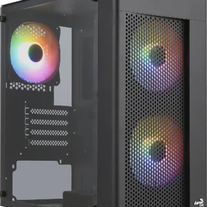 Hexformbkv2 Micro Atx Pc Case 3 Fans Frgb Black