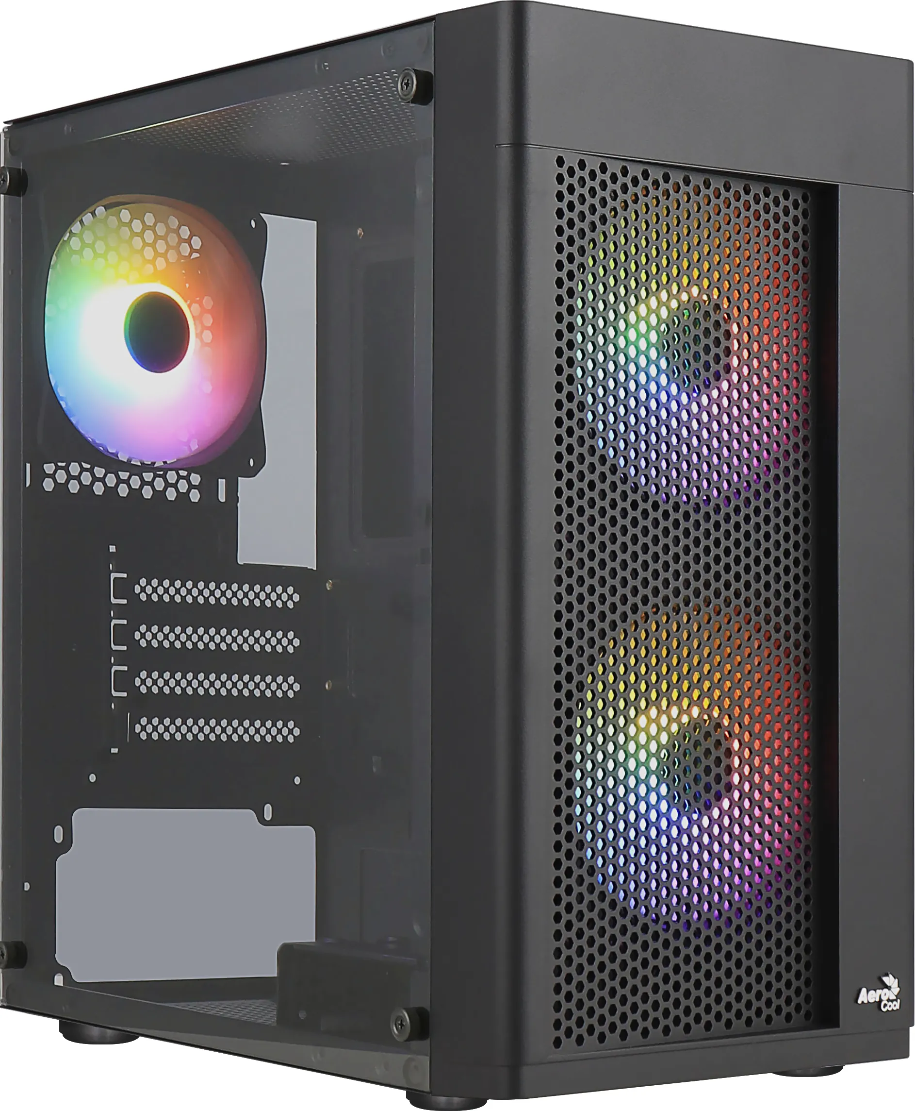 Hexformbkv2 Micro Atx Pc Case 3 Fans Frgb Black
