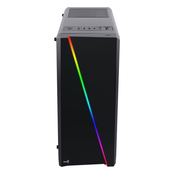 Aerocool Cylon - miditornikotelo, ikkunalla, Musta