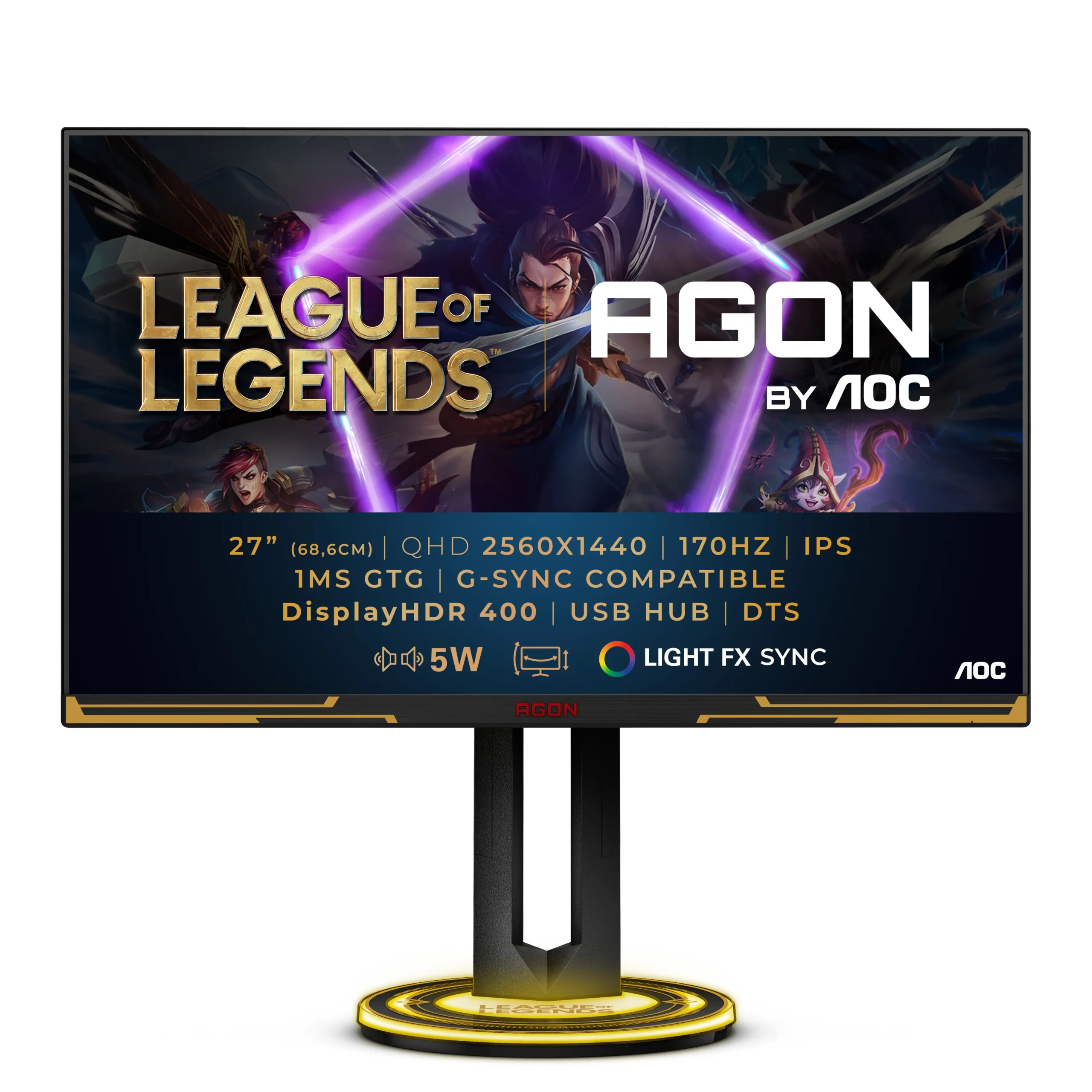 AOC 27" AGON AG275QXL QHD, IPS -pelinäyttö