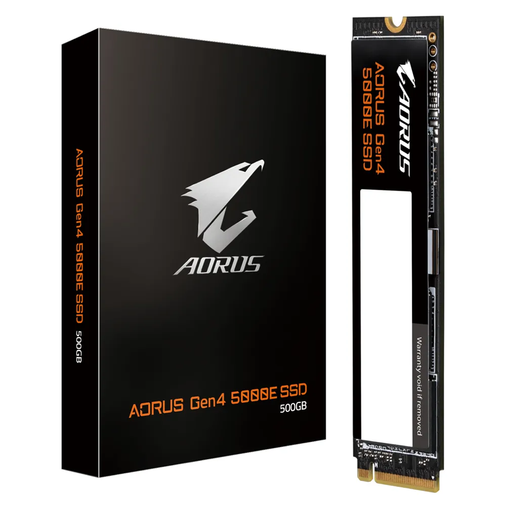 Gigabyte AORUS Gen4 5000E SSD 500GB 500 GB, PCIe 4.0, M.2 -SSD-levy