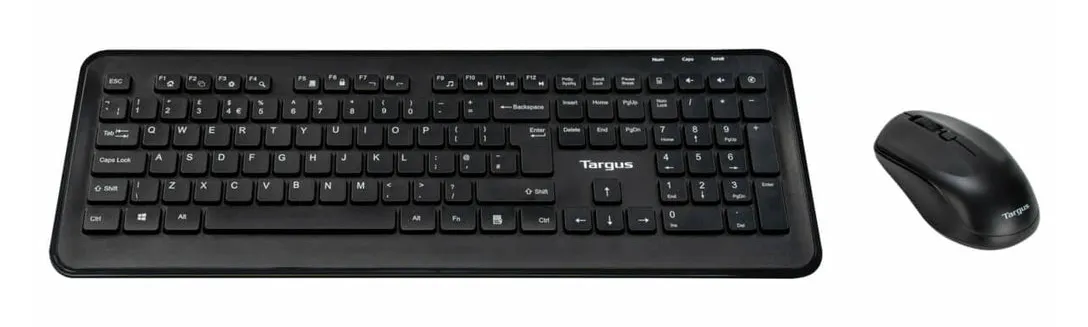 Targus Full Size -langaton näppäimistö + hiiri, Musta