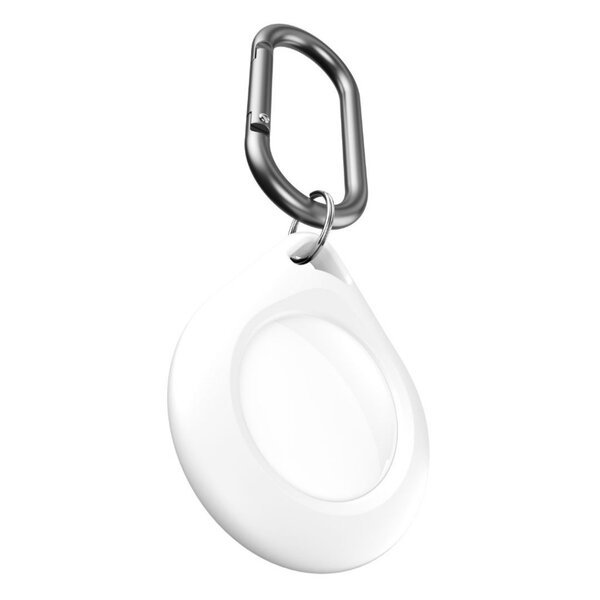 KeyBudz Secure Dock, AirTag -karabiini, Valkoinen (2kpl)