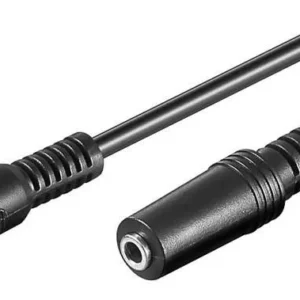 MicroConnect 3.5mm -audiokaapeli, uros/naaras, 10 m, Musta