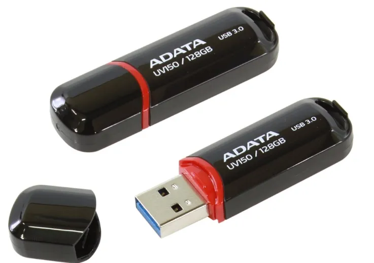 A-Data 128 Gt UV150 USB 3.0 -muistitikku, Musta