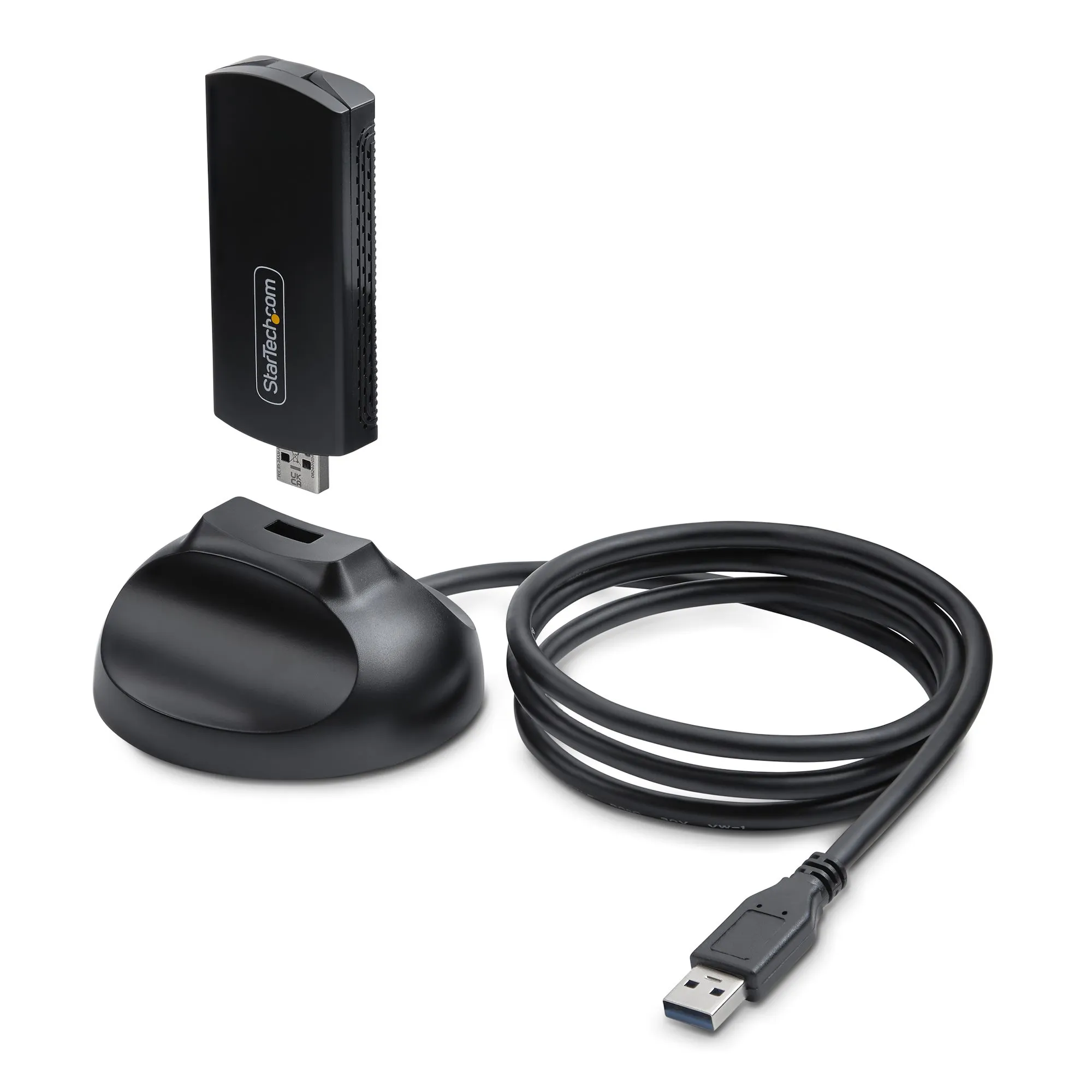 STARTECH.COM Wi-Fi 6E USB Adapter/Dongle For Desktop/Laptop PC Wireless NIC w/Foldable Antenna WiFi Adapter Supports 802.11