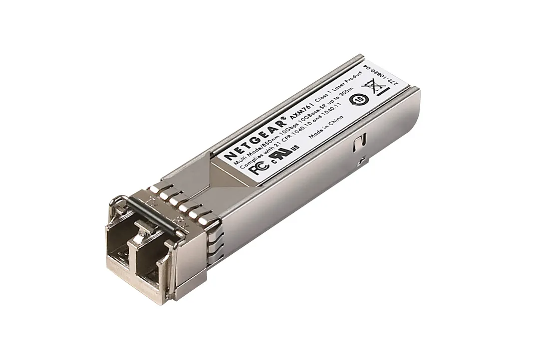 NETGEAR ProSafe AXM761 - SFP+ lähetin-vastaanotin-moduuli - 10 GigE - 10GBase-SR - monimuoto LC - jopa 300 m - 850 nm (pakkaus sisältää 10)