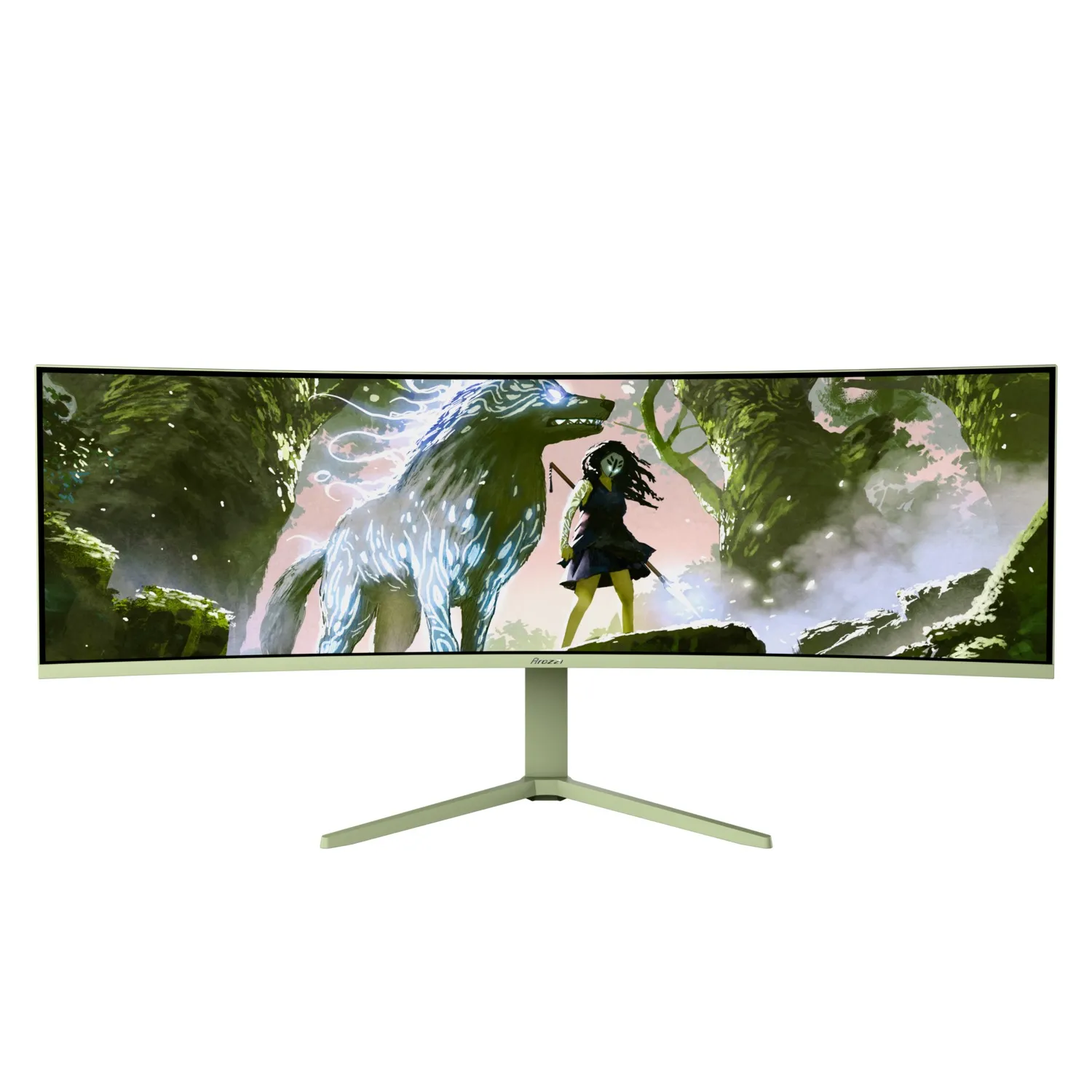Arozzi 49" Nova. UWQHD, 165Hz, 1ms, VA -kaareva pelinäyttö, Metsänvihreä