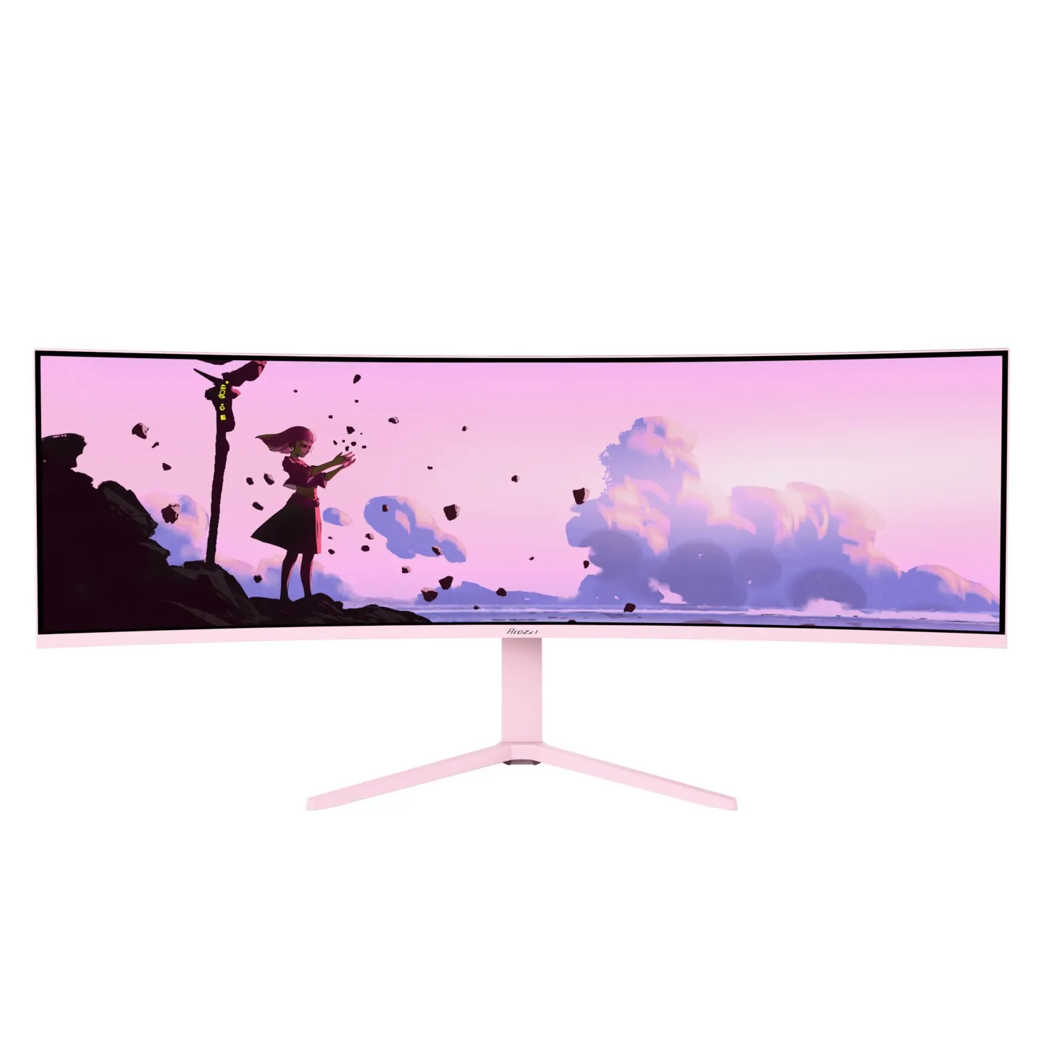 Arozzi 49" Nova. UWQHD, 165Hz, 1ms, VA -kaareva pelinäyttö, Pinkki