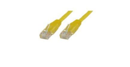 MicroConnect Cat6 U/UTP -verkkokaapeli, 10 m, PVC, Keltainen