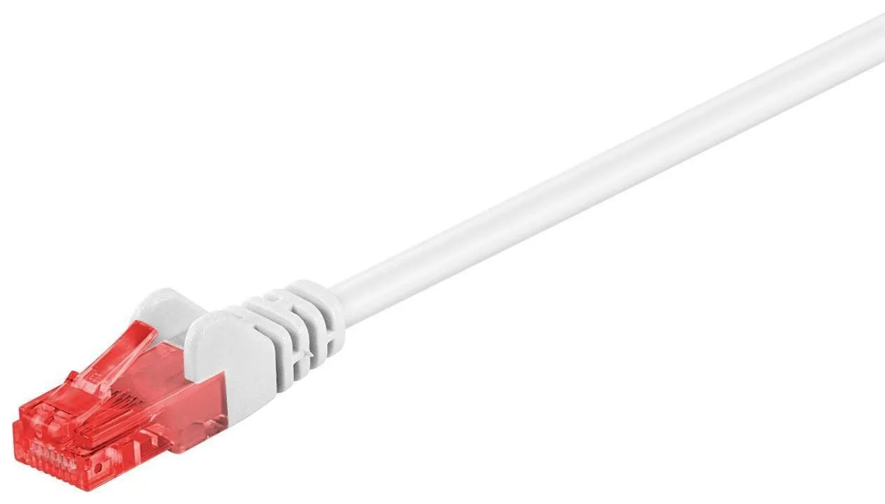 MicroConnect Cat6 U/UTP -verkkokaapeli, 0,5 m, PVC, Valkoinen