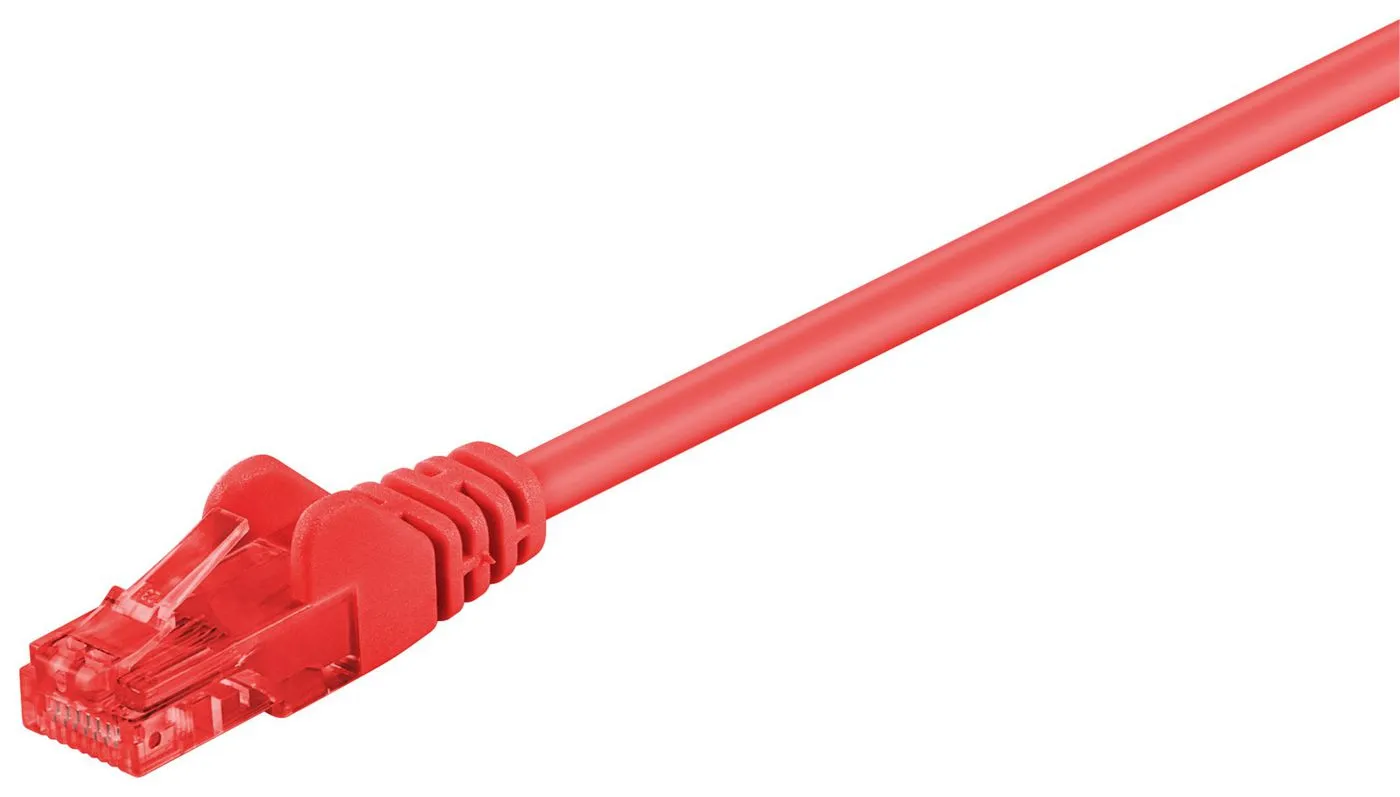 MicroConnect Cat6 U/UTP -verkkokaapeli, 3 m, PVC, Punainen
