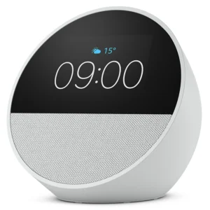Amazon Echo Spot (2024) -älykäs herätyskello, valkoinen