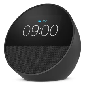 Amazon Echo Spot (2024) -älykäs herätyskello, musta