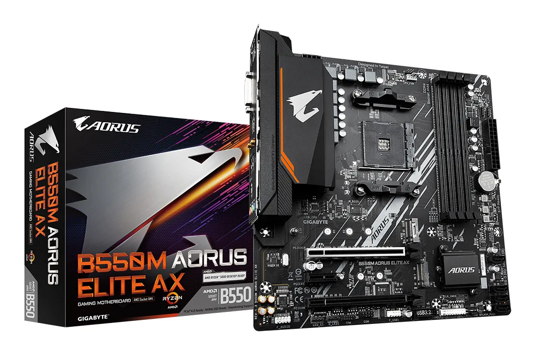Gigabyte B550M Aorus Elite AX AM4 mATX -emolevy