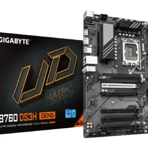Gigabyte B760 S3H Gen5, DDR5, LGA1700 ATX-emolevy