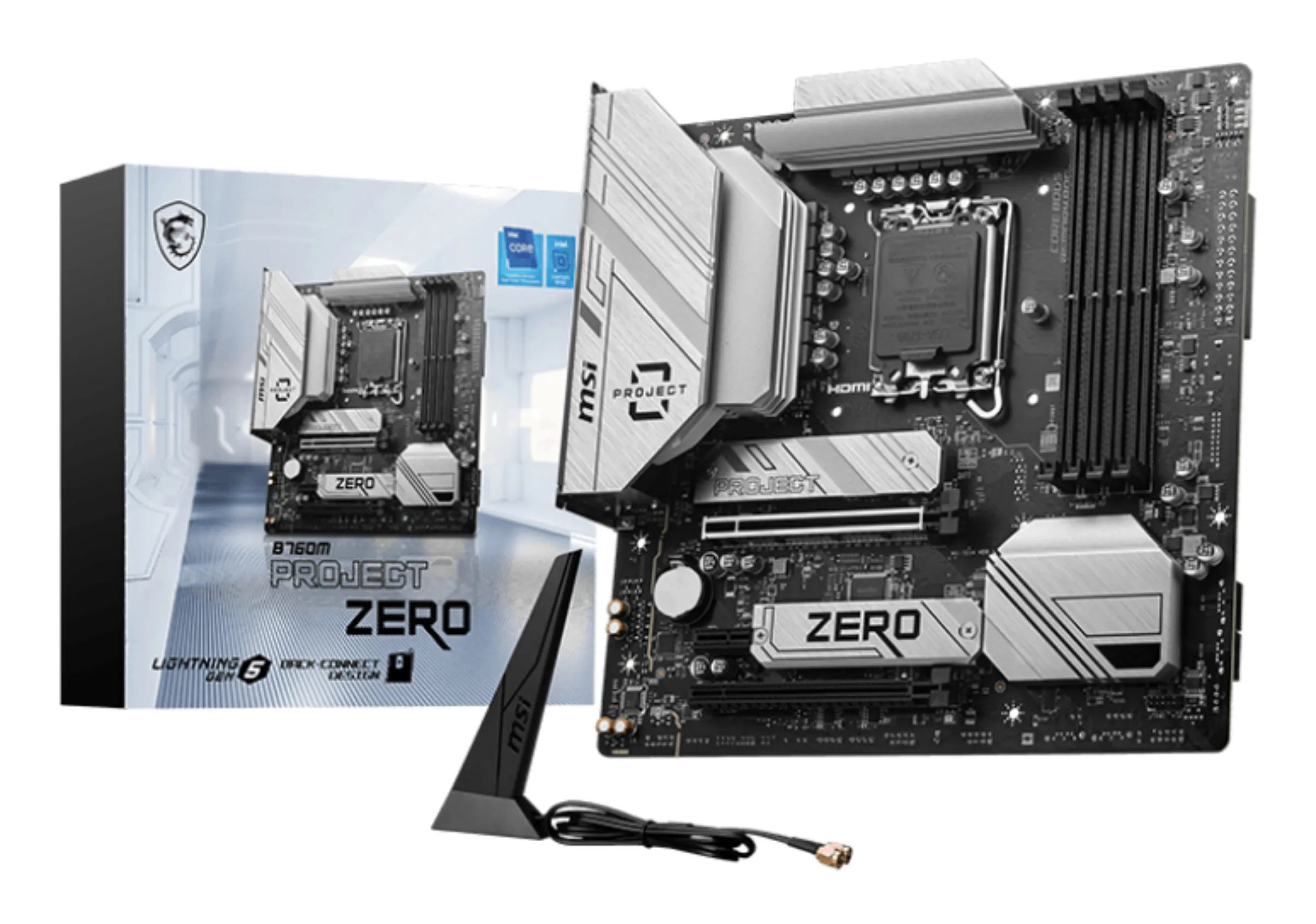 MSI B760M PROJECT ZERO mATX-emolevy