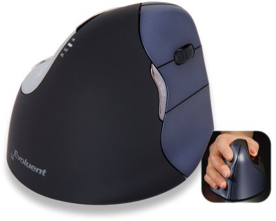 Evoluent VerticalMouse 4 Oikea -langaton pystyhiiri, musta
