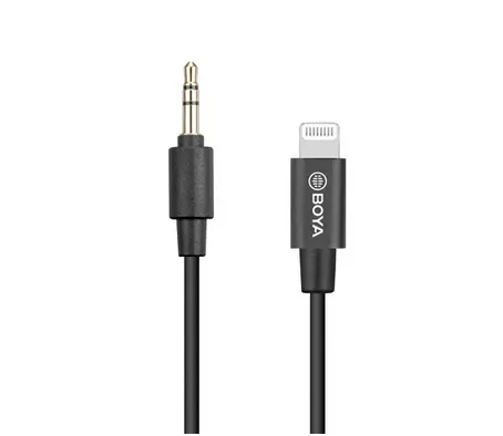 BOYA 3.5mm Male TRS to Male lightning adapter cable