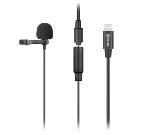Boya Lavalier iOS-laitteille - mikrofoni, musta