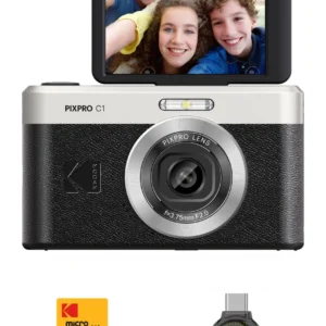 KODAK Digital Camera Pixpro C1 CMOS 5x 16MP Black - Bundle