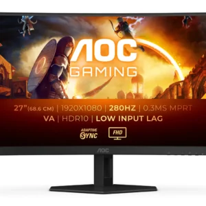 AOC 27" G4 C27G4ZXE Full HD, Fast VA -kaareva pelinäyttö
