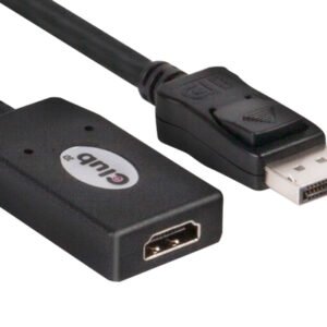 Club 3D  DisplayPort – HDMI -adapteri, Musta