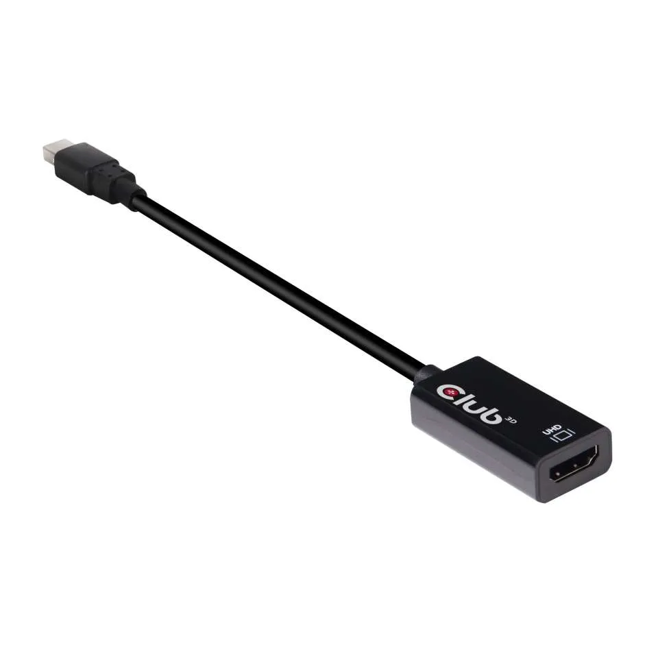 Club 3D  mini DisplayPort – HDMI 1.4 -kaapeli, 0,165 m, Musta
