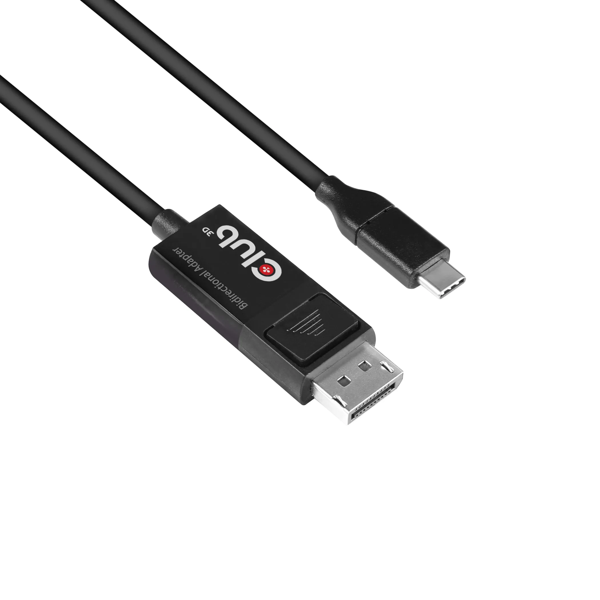 Club 3D USB-C - DisplayPort 1.4 8K 60Hz -kaapeli, Musta, 1.8m