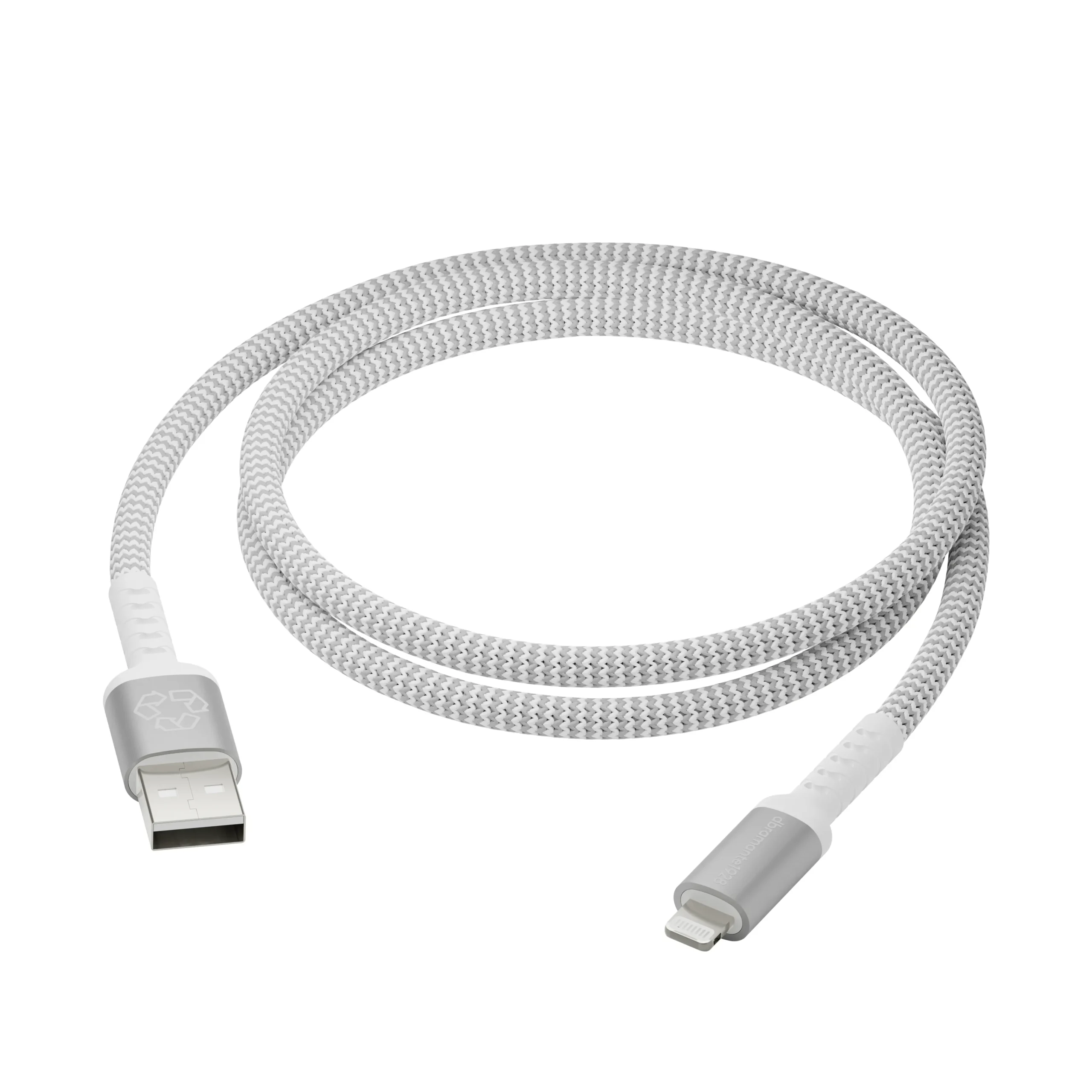 Re-charge - BRD Cable - USB-A to Lightning, White (1.2m)