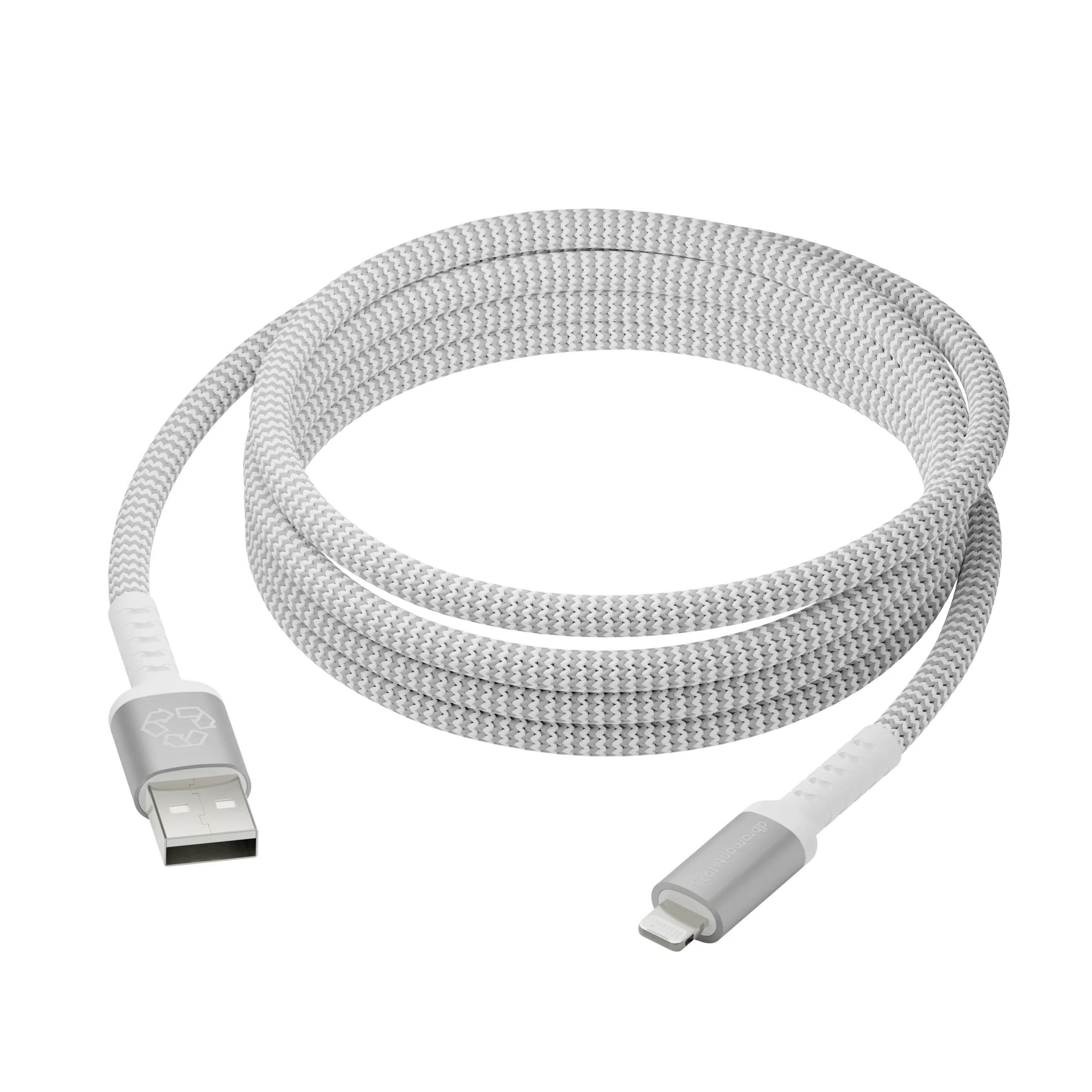 Re-charge - BRD Cable - USB-A to Lightning, White (2.5m)