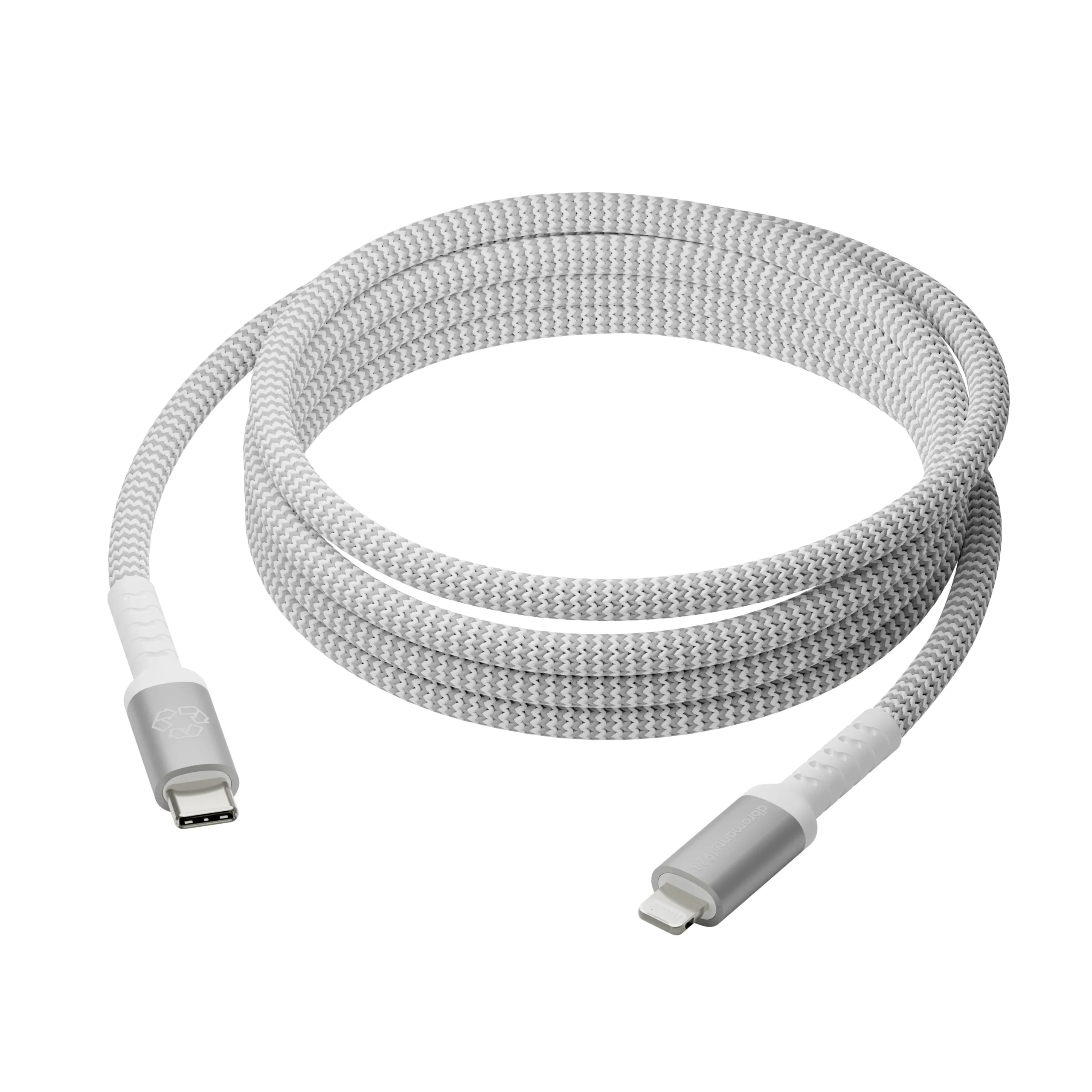 Re-charge - BRD Cable - USB-C to Lightning, White (2.5m)