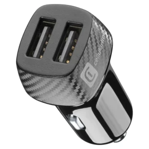 CELLULARLINE CAR CHARGER 2USB 2x12W BLACK