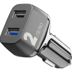 CELLULARLINE CAR CHARGER 2USB 2x18WQC BLACK