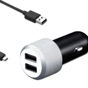 Just Mobile Highway Max with Micro USB - Car Charger with hefty power and duplicate contacts.